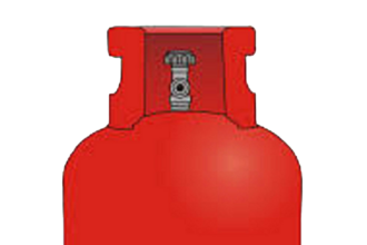 Gas Cylinder PNG File