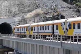 chenab j and k bridge train