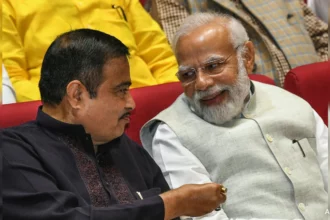 modi with nitin gadkari