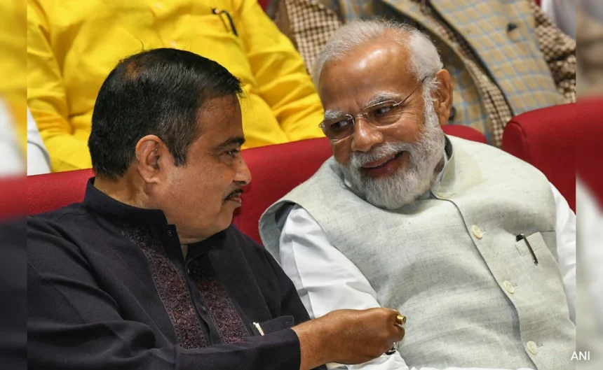 modi with nitin gadkari