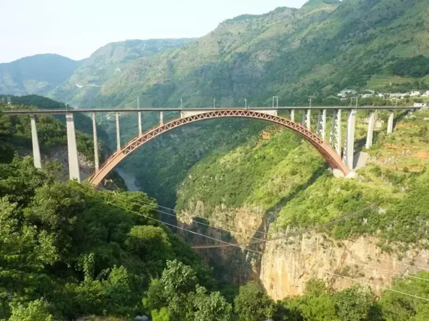 the bridge on river chenab
