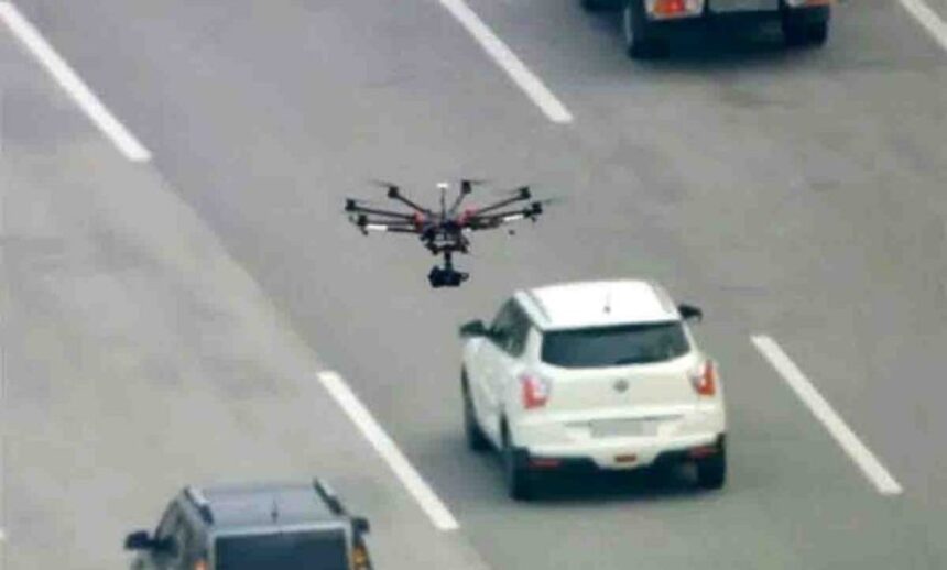 trafic police with drones