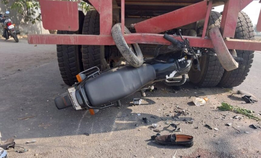 truck and byck accident