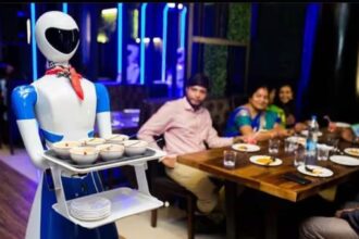 ai robot serving food