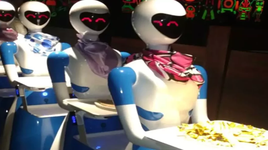 ai robot serving food