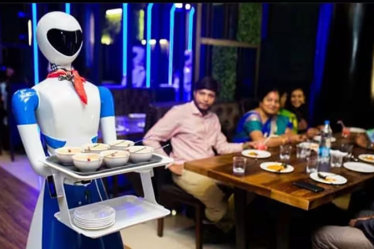 ai robot serving food