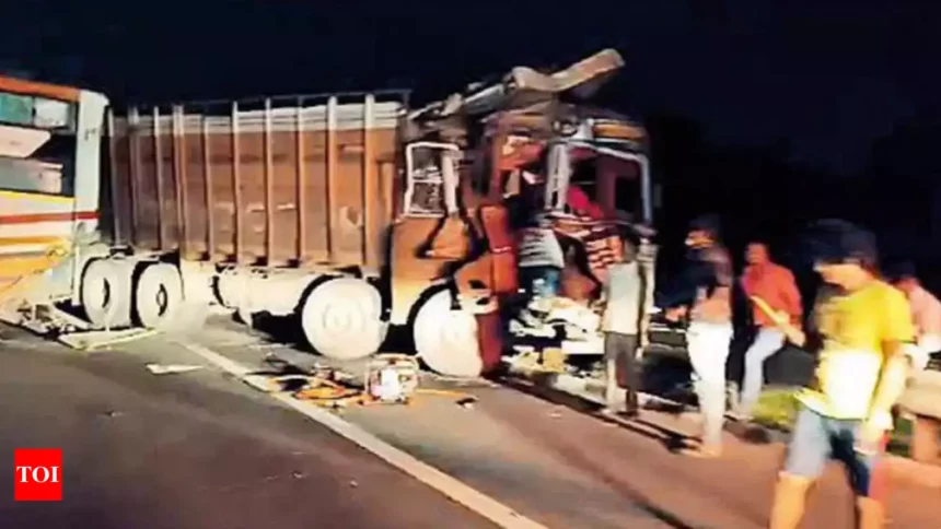 bus truck accident