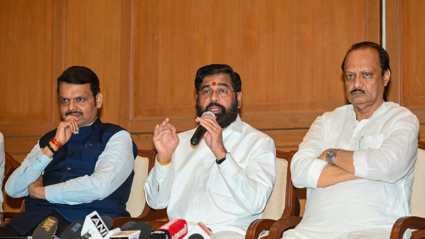 eknath sinde devendra fadanvish ajit pawar