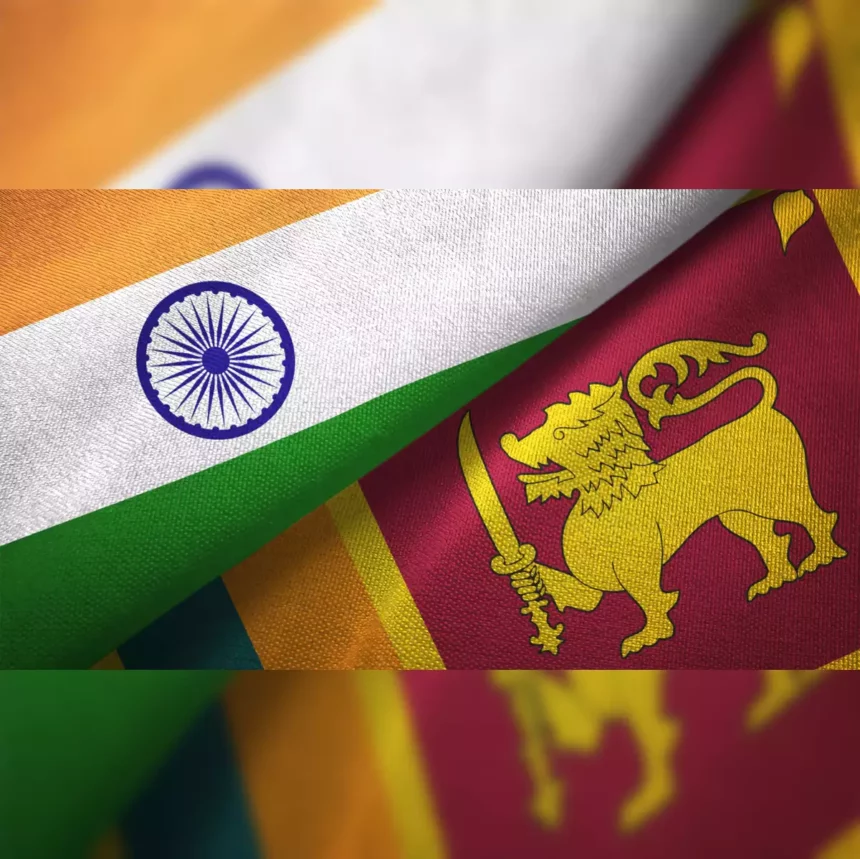 india and shri lanka flag