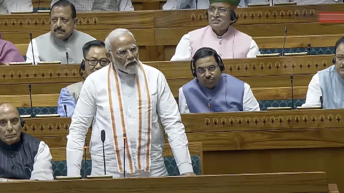 modi in lok sabha