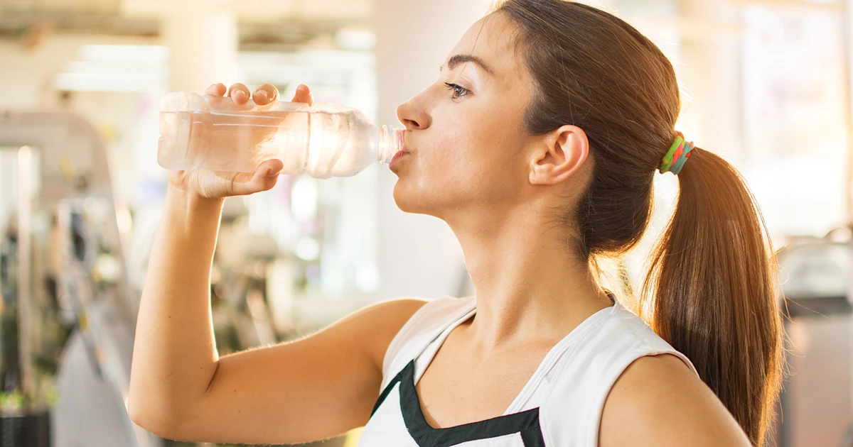 water drink by bottle