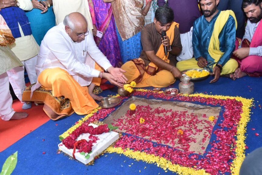 bhupendra patel pooja mata mandir