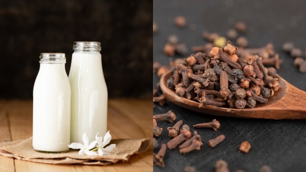 cloves milk laving milk dudh