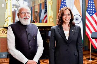 modi met harris kamala haris