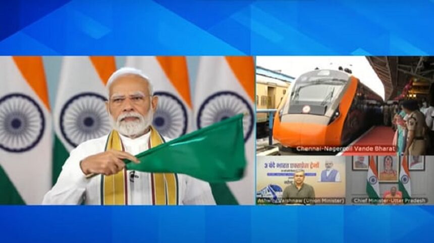 PM મોદીએ ઝારખંડને ઘણી ભેટ આપી, કહ્યું, રાંચીમાં એક બહેને જાહવાનું સ્વાગત કર્યું 1 modi vande bharat train