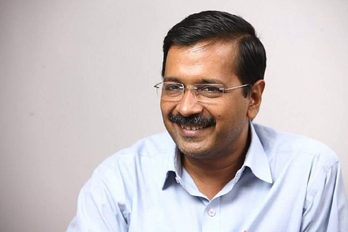 Arvind Kejriwal smiling