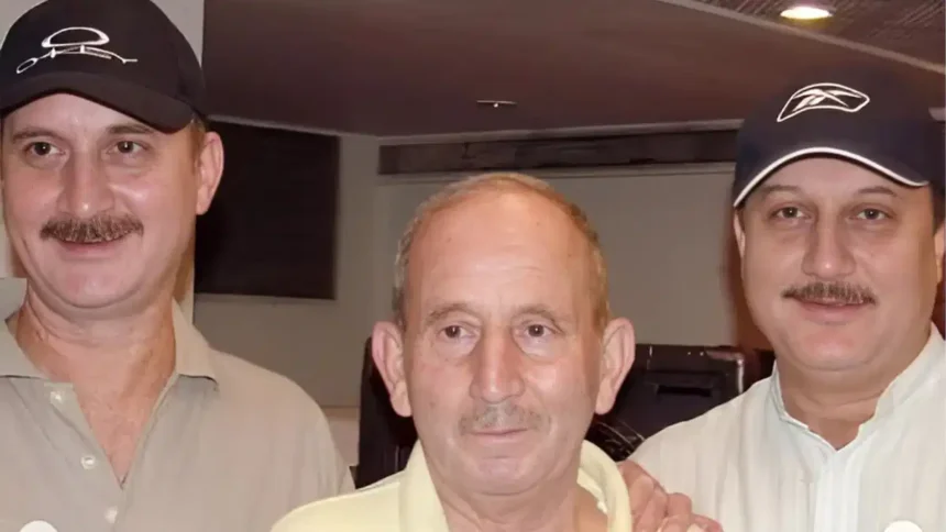 anupam kher father