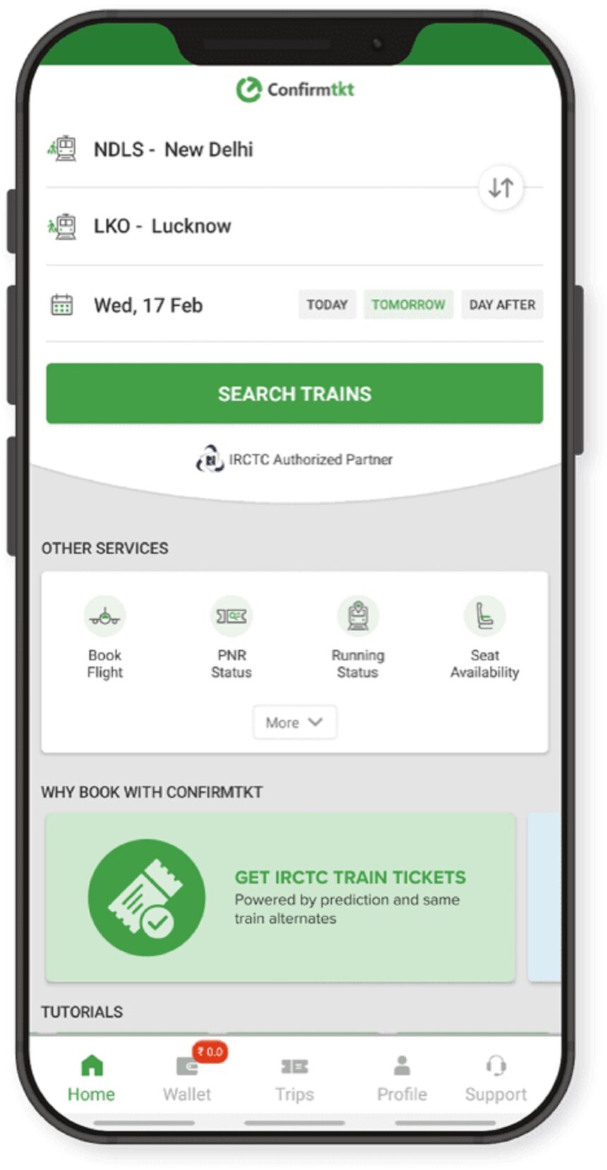mobile app train ticket book