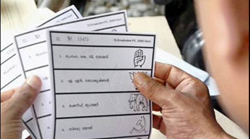Ballot paper election
