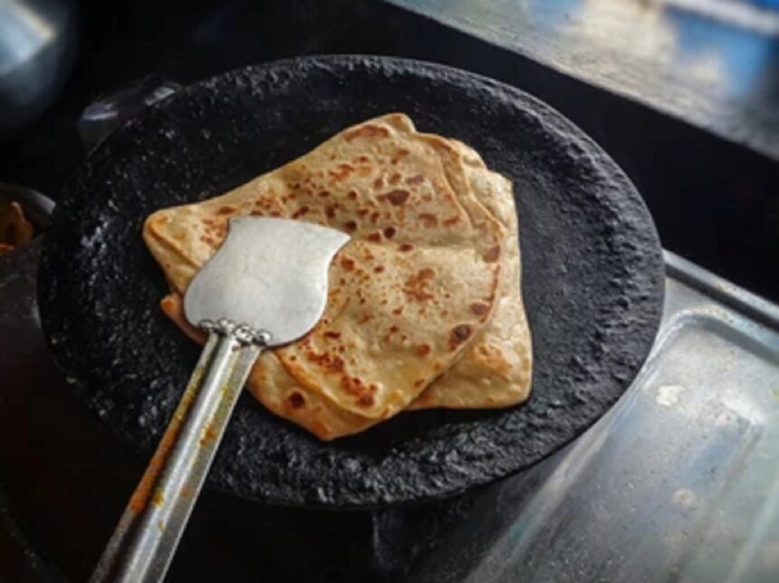 parotha on tava