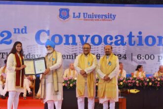 Ahmedabad LJ University Convocation 2500 awards and 41 gold medals 7