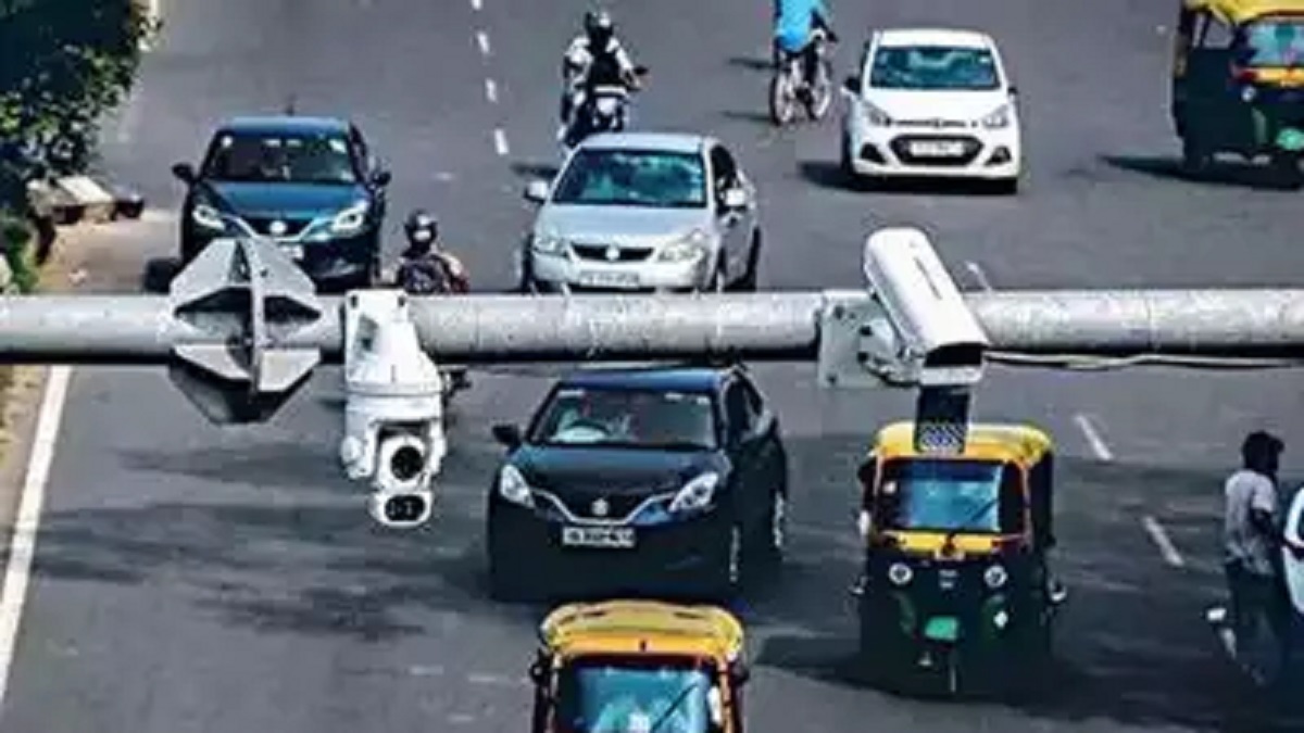 cctv camera on road