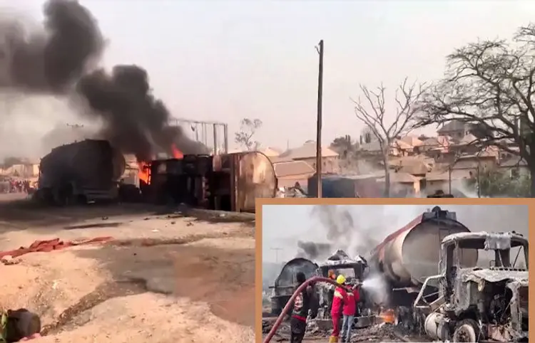 Nigeria Gas Tanker Blast: નાઈજિરિયામાં ગેસ ટેન્કર વિસ્ફોટ, 70ના મોત, ફ્યુલ ચોરી દરમિયાન ઘટના ઘટી 1 image 2 4