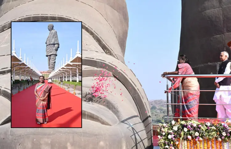 President Draupadi Murmu Gujarat Visit: રાષ્ટ્રપતિ દ્રૌપદી મૂર્મુનો ગુજરાત પ્રવાસ, સ્ટેચ્યુ ઑફ યુનિટીની મુલાકાત બાદ NID દીક્ષાંત સમારોહમાં હાજરી 1 President Draupadi Murmu Gujarat Visit