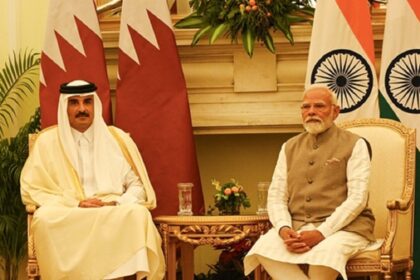 modi and Qatar amir