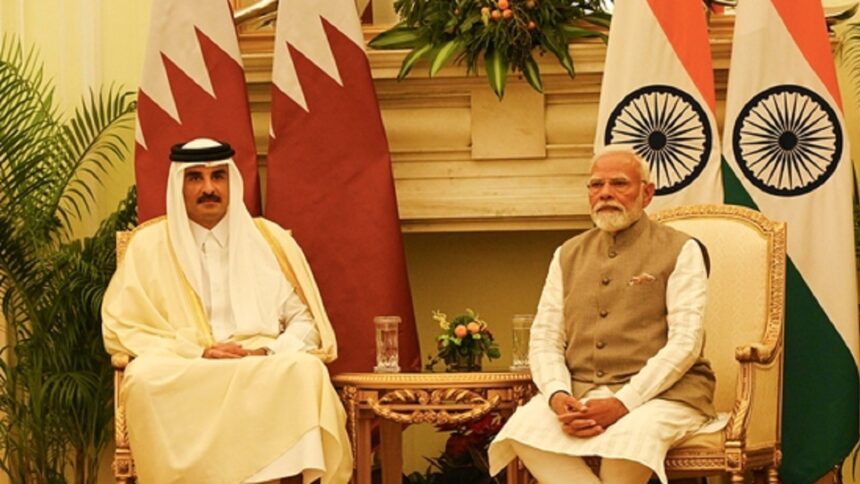 modi and Qatar amir