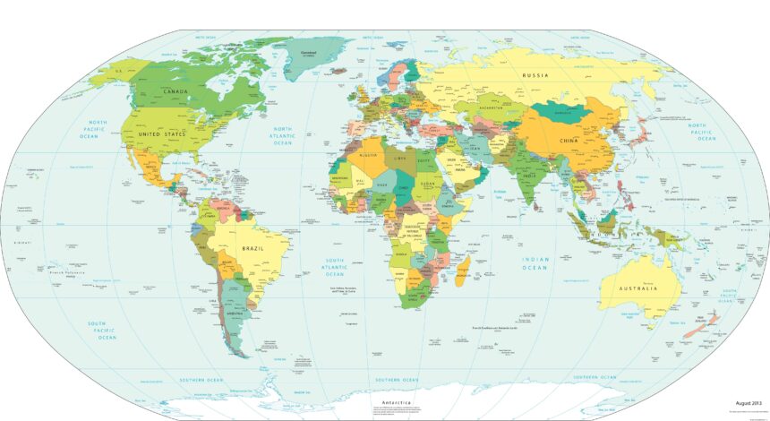 world map global