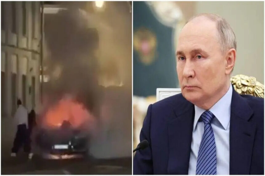 Fire Breaks in Putin Luxurious Car: ઝેલેન્સ્કીની આગાહી વચ્ચે પુતિનના કાફલાની કારમાં ભયંકર વિસ્ફોટ! 1 Fire Breaks in Putin Luxurious Car