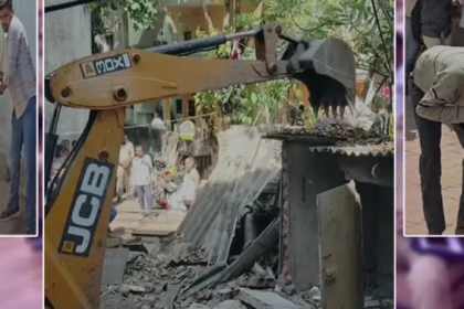 Gujarat Police Bulldozer Action