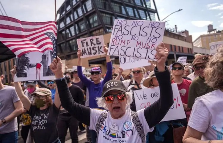 Anti Musk Protesters