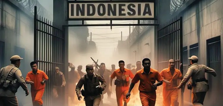 Indonesia Jail: ઈન્ડોનેશિયાની જેલમાં કેદીઓનો બળવો, આગ લગાવ્યા બાદ 100થી વધુ ફરાર 1 Indonesia Jail