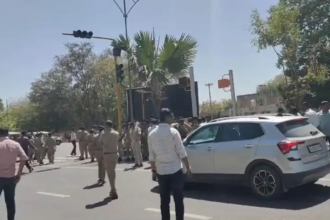 Tribal community Student Protest in Gandhinagar
