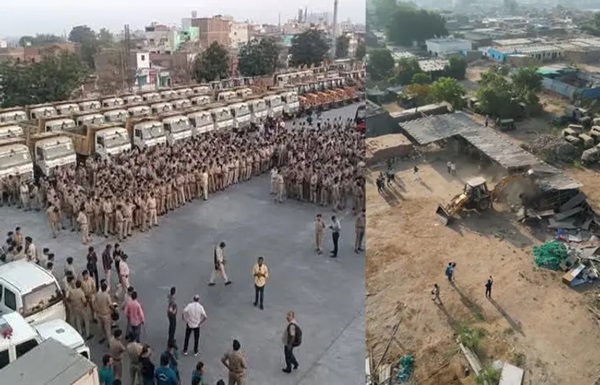 Chandola Talav Demolition 2 day : ચંડોળામાં બીજા દિવસે ફરી શરૂ થયું બુલડોઝર અભિયાન, અત્યાર સુધી 60% કામ પૂર્ણ 1 aqfwW