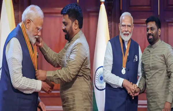 PM Modi Received Sri Lanka Mitra Vibhushan Award: PM મોદીને 'મિત્ર વિભૂષણ', શ્રીલંકા તરફથી ઐતિહાસિક સન્માન - દેશભક્તિથી ભરેલ પ્રતિસાદ! 1 efsdfdrs
