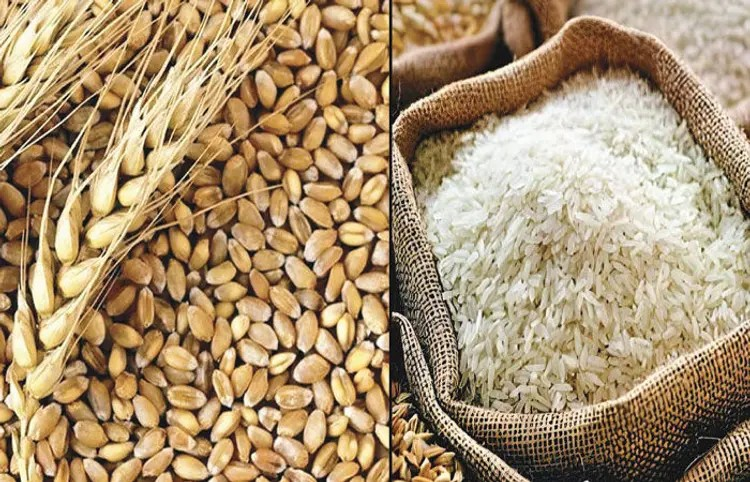 Sufficient stocks of wheat and rice
