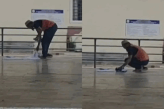 Muslim Man Offers Namaz At Tirumala Temple