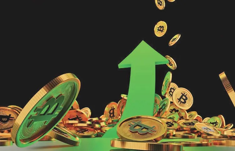 Bitcoin price jump