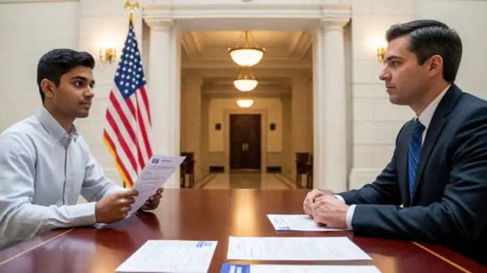 Us Student Visa Interview Tips : ૧૫ સેકન્ડમાં ૫ પ્રશ્નો અને અમેરિકા જવા માટે 'ટિકિટ'! ભારતીય વિદ્યાર્થીએ યુએસ વિઝા ઇન્ટરવ્યૂનો અનુભવ શેર કર્યો 1 Us Student Visa Interview Tips