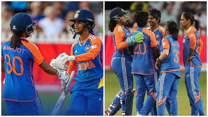 India beats England in T20: ભારતે બીજી T20 માં ઇંગ્લેન્ડને 24 રનથી હરાવ્યું, શ્રેણીમાં 2-0 ની લીડ મેળવી, જેમિમા-અમનજોત ચમકી 1 India beats England in T20