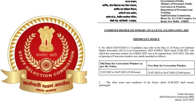 SSC CHSL 2025