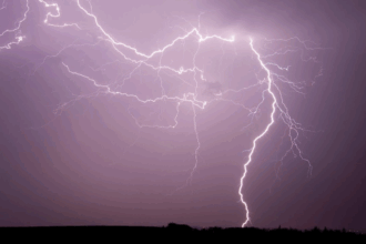 Longest lightning flash world record