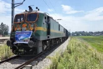 First freight train reaches Kashmir