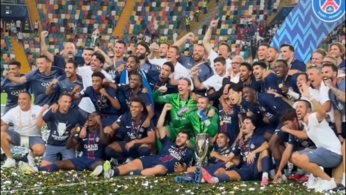 PSG won the UEFA Super Cup: પીએસજીએ ફાઈનલમાં પેનલ્ટી શૂટઆઉટમાં ટોટનહામને હરાવીને યુઇએફએ સુપર કપ જીત્યો 1 PSG won the UEFA Super Cup