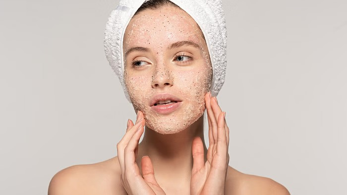 Coffee scrub for tan removal