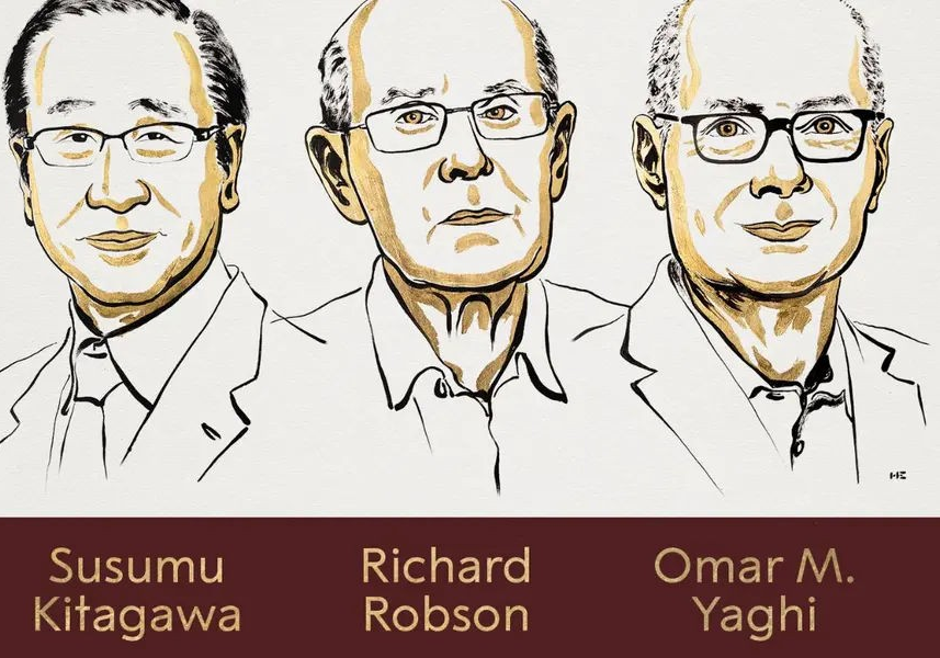 Chemistry Nobel Prize 2025 : કેમેસ્ટ્રીનો નોબેલ પુરસ્કાર 3 વૈજ્ઞાનિકોને, મેટલ ઓર્ગેનિક ફ્રેમવર્ક્સ પર સંશોધન માટે મળ્યું સન્માન 1