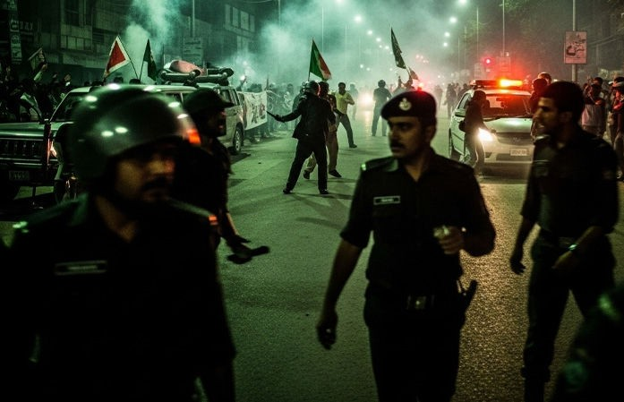 Lahore TLP police clash: લાહોરમાં તહરીક-એ-લબ્બૈક અને પોલીસ વચ્ચે હિંસક અથડામણ, ગાઝા સમર્થનમાં રેલી રોકતા 11નાં મોત, 50થી વધુ ઘાયલ 1 iqu3s201